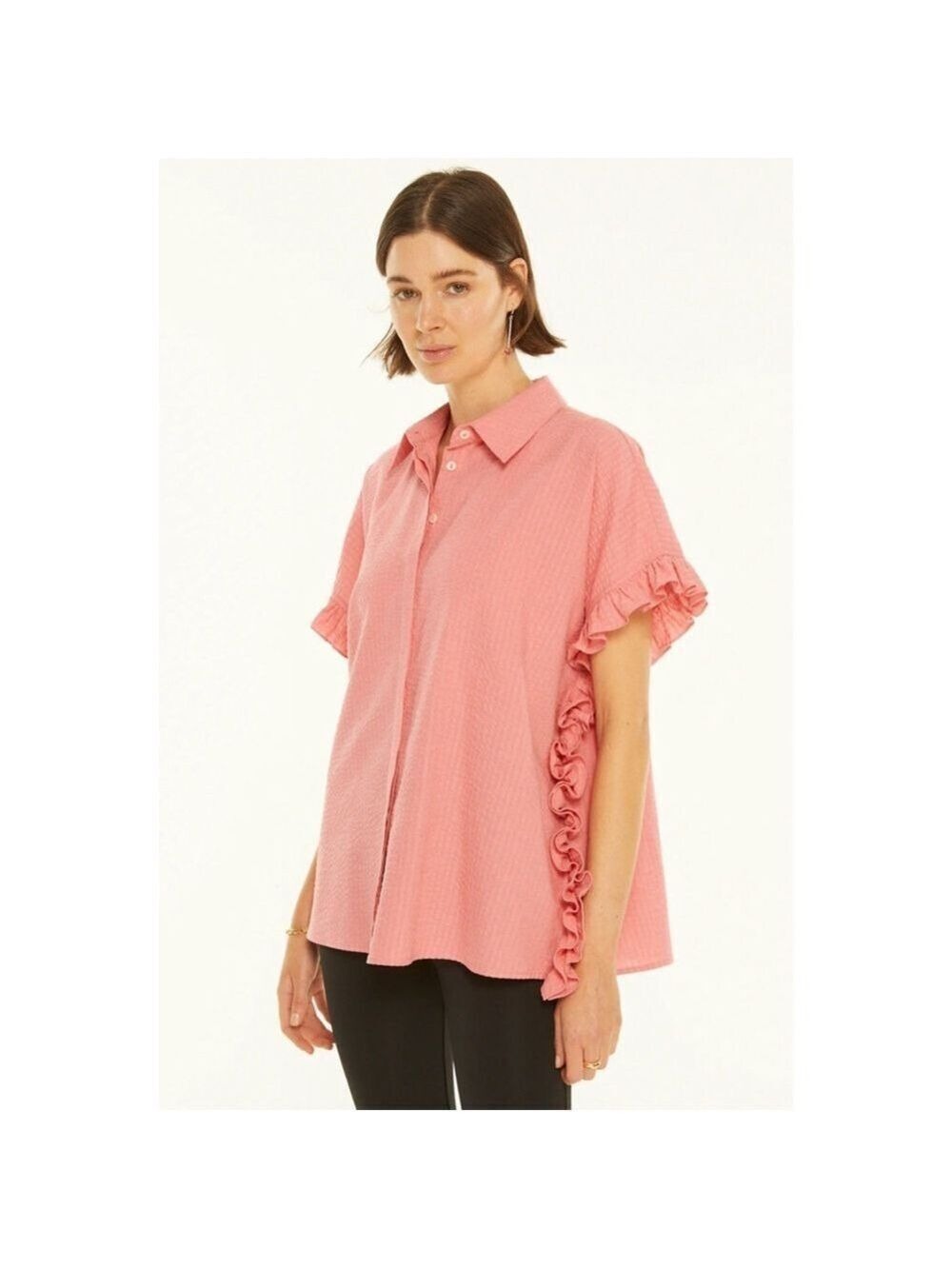 Women's Harshman Pink Darcy Shirt Size S